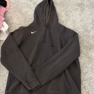 Nike Black Hoodie with White Swoosh